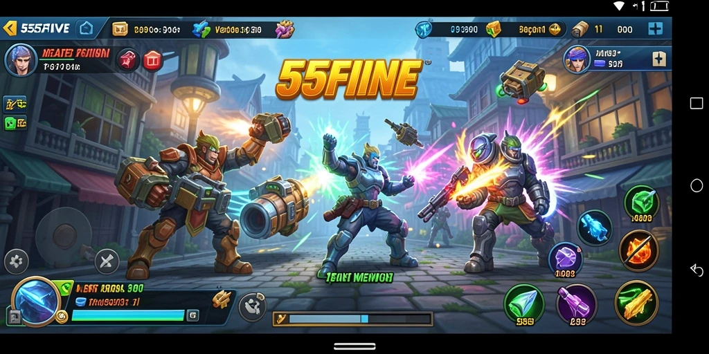 Gameplay seru 55FIVE dengan strategi mendalam dan grafis menarik.