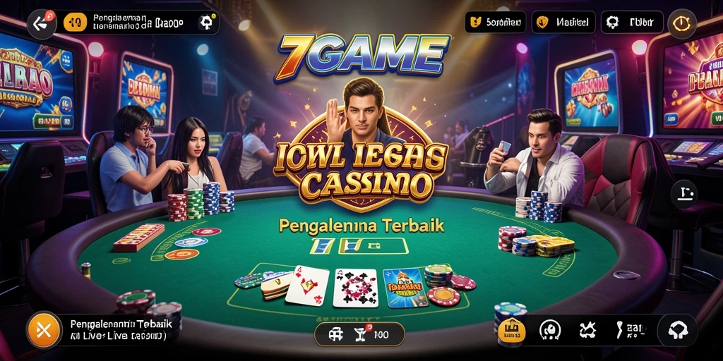 Screenshot menampilkan gameplay seru di Live Casino 7GAME.