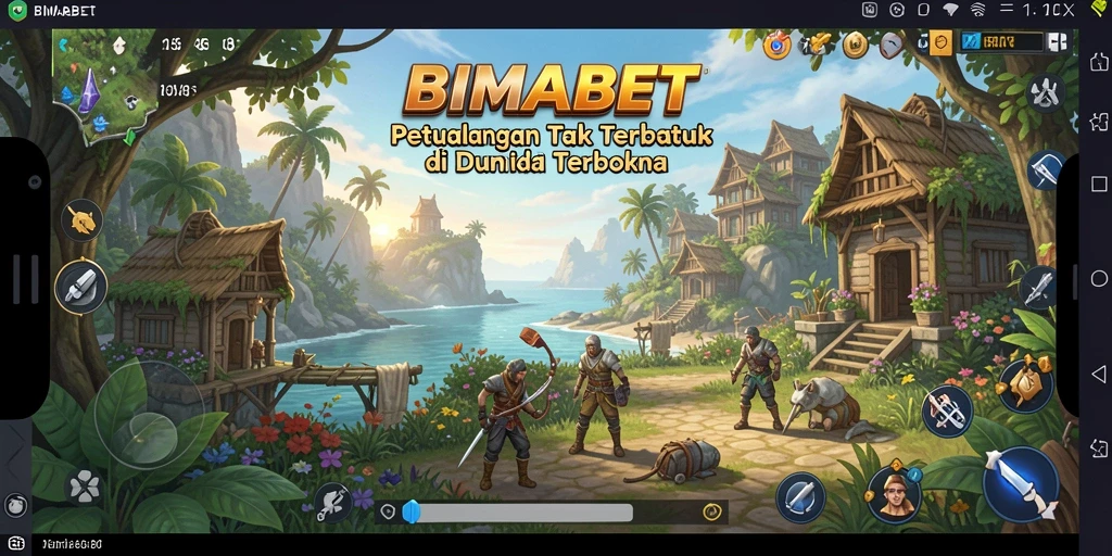 Screenshot gameplay <strong>BIMABET</strong> menunjukkan dunia terbuka yang menakjubkan untuk dijelajahi.