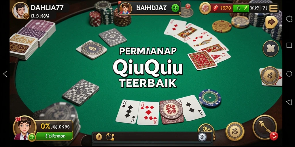 Screenshot utama DAHLIA77 menampilkan gameplay QiuQiu yang menarik.