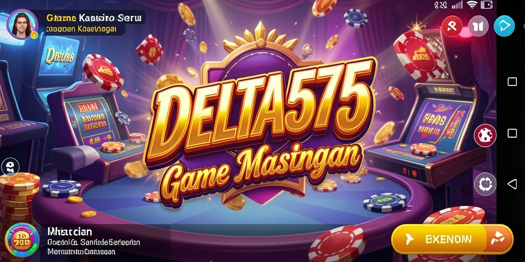 Screenshot gameplay DELTA575 menampilkan keseruan permainan kasino.