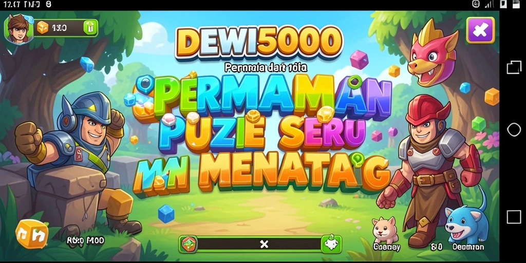 Tampilan gameplay seru dari DEWI5000 dengan teka-teki menantang.