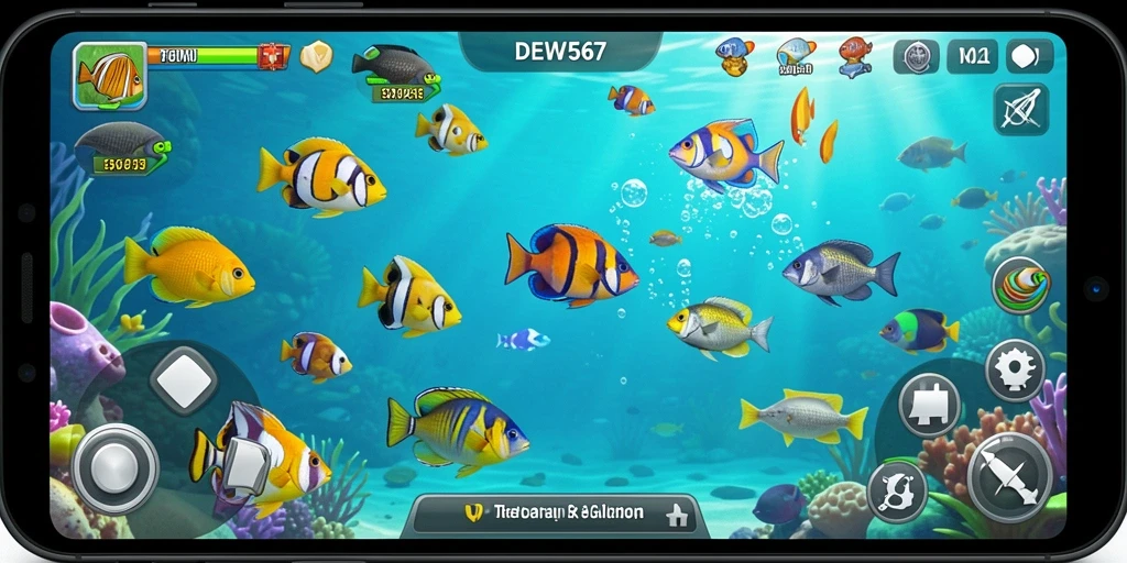 Gameplay seru menembak ikan di DEWI567.