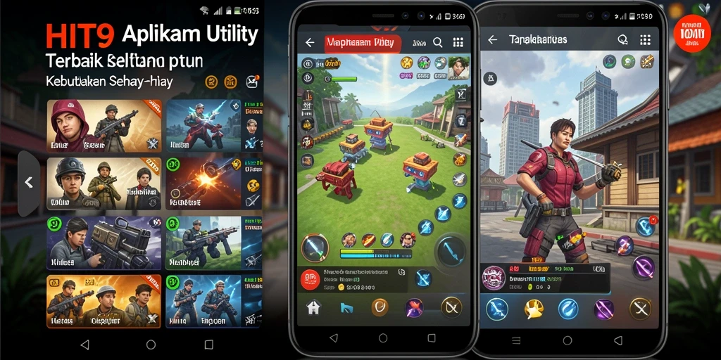 Screenshot utama HIT9 menunjukkan antarmuka aplikasi Utility yang user-friendly.