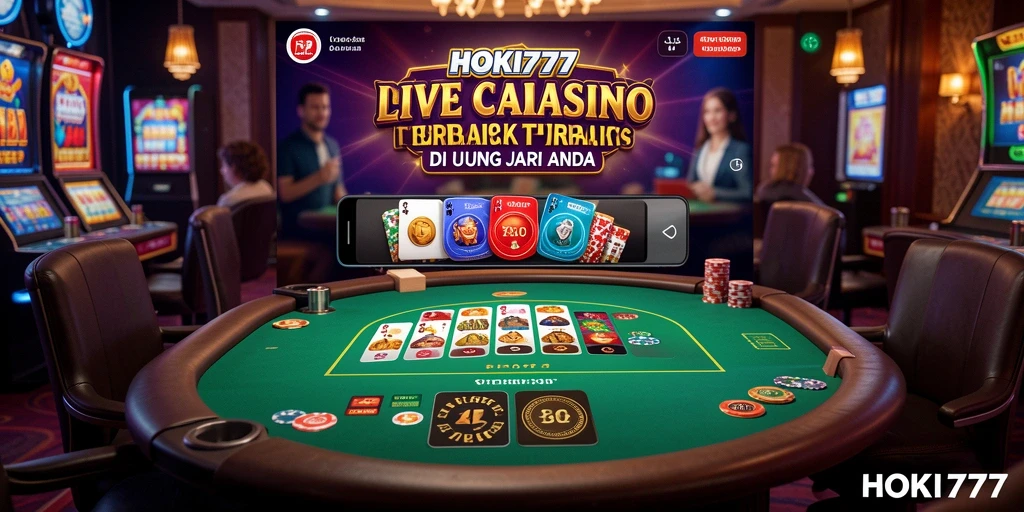 Tampilan gameplay HOKI777 yang mendebarkan di Live Casino.