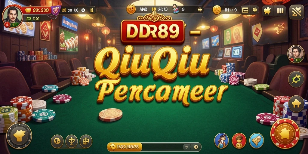 Screenshot IDR89 menampilkan keseruan gameplay QiuQiu.