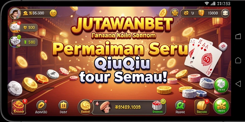 Tampilan gameplay seru JUTAWANBET QiuQiu.