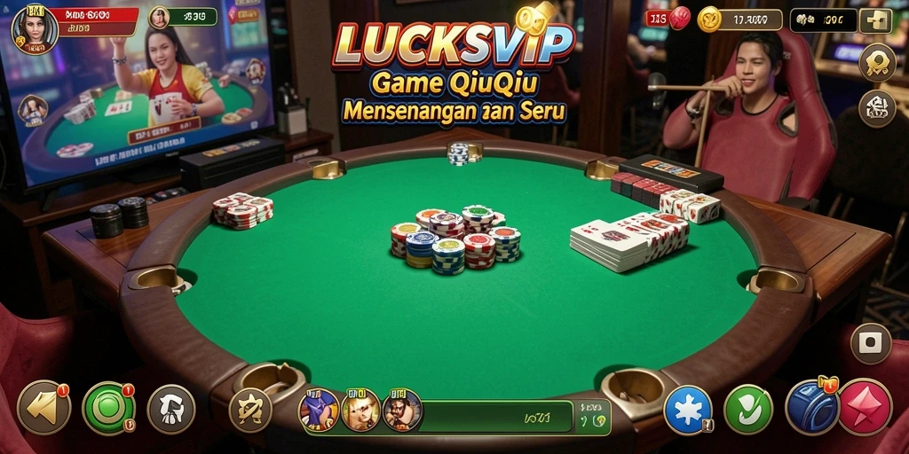 Gameplay QiuQiu yang seru di LUCKSVIP.