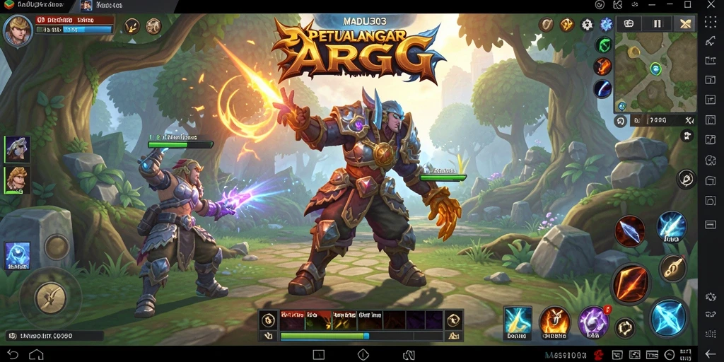 Tampilan penuh aksi dari gameplay MADU303 yang seru.