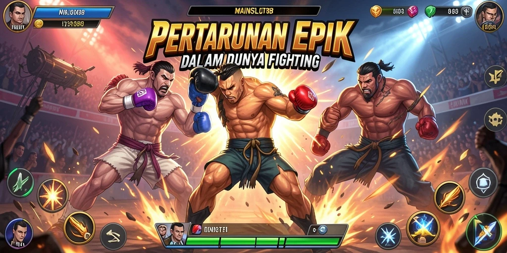 Screenshot utama MAINSLOT88 menampilkan aksi pertarungan yang mendebarkan.