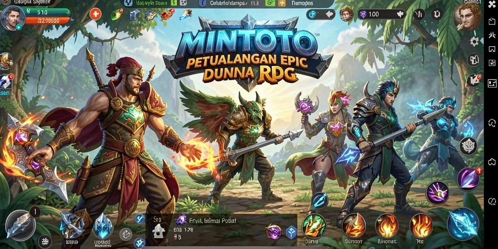 Tampilan gameplay MINTOTO yang mendebarkan dan penuh aksi.