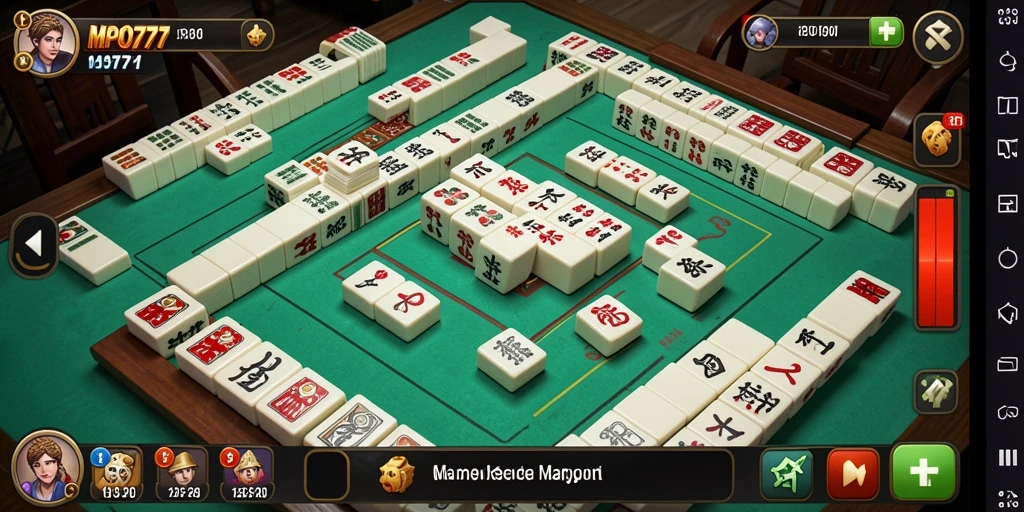 Tampilan gameplay MPO777 yang menarik saat bermain Mahjong.