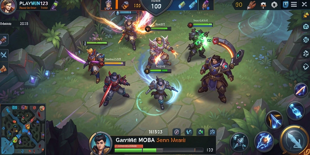 Tampilan gameplay seru di PLAYWIN123 dengan karakter menarik.