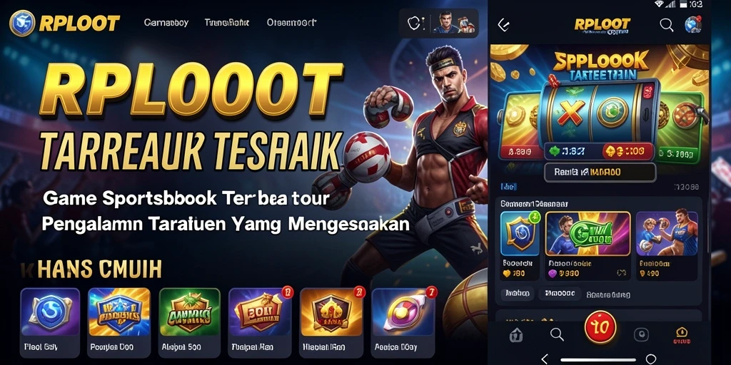 Screenshot gameplay RPLOOT menampilkan taruhan olahraga yang seru.