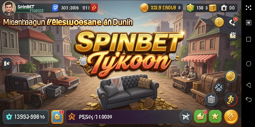 Tampilan gameplay SPINBET yang menarik dan penuh warna.