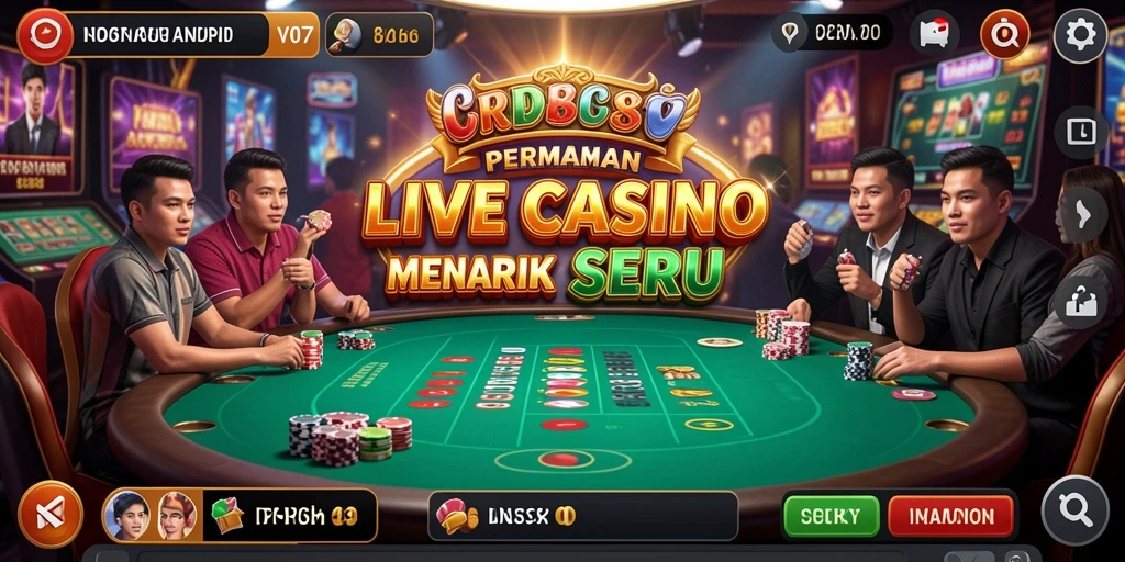 Gameplay seru dan interaktif di V07 Live Casino.